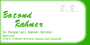 botond rahner business card